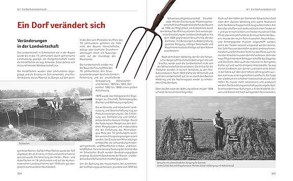 Ansichtsseite Wirtschaftsgeschichte in der Dorfchronik Schwitschen